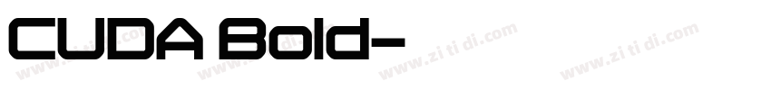 CUDA Bold字体转换
